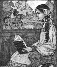 Bookplate of Urling Sibley, by Frances W. (Fanny) Delehanty, 1910