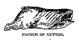 Illustration: HAUNCH OF MUTTON.